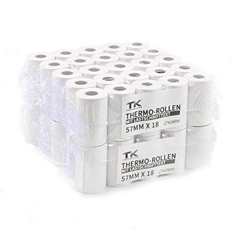 Ec-Cash Thermorollen 57x39x12 - 18m - 50 Stk. BPA Frei (50 Rollen)